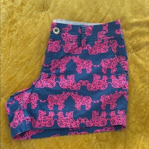 Lilly Pulitzer Blue and Pink Women Shorts